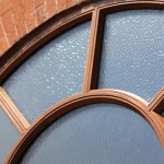 Arched timber windows